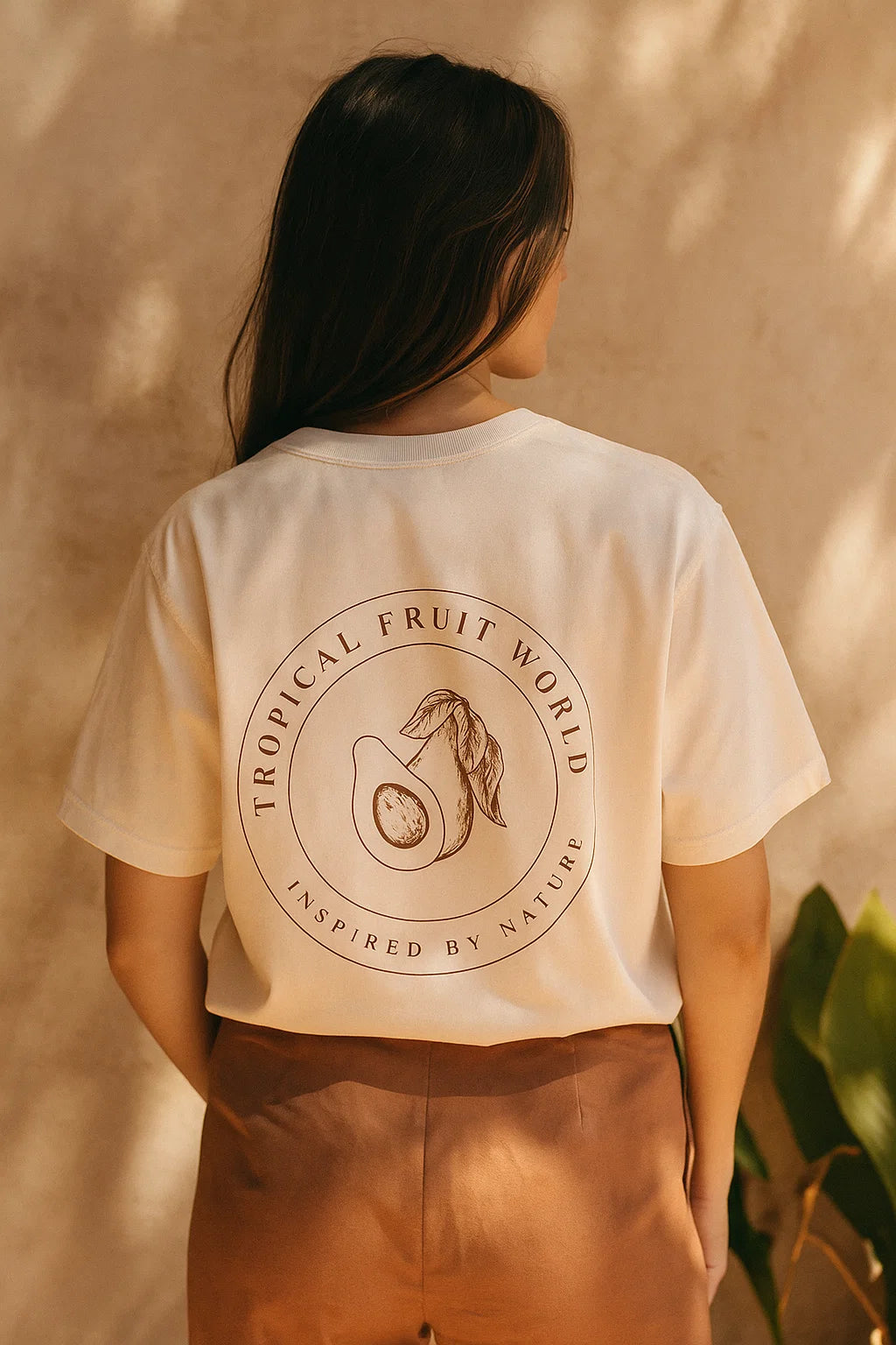 Tropical Fruit World T-Shirt in Oat