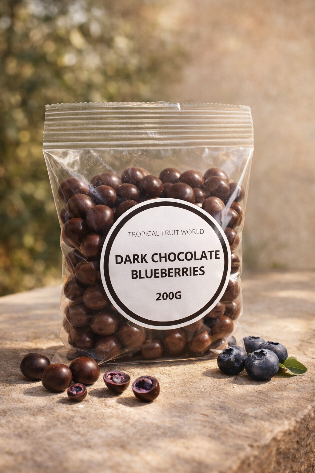 DARK CHOC BLUEBERRIES 200G