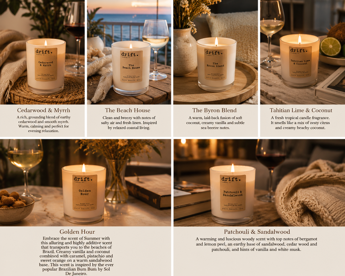 DRIFT CANDLES -  LARGE