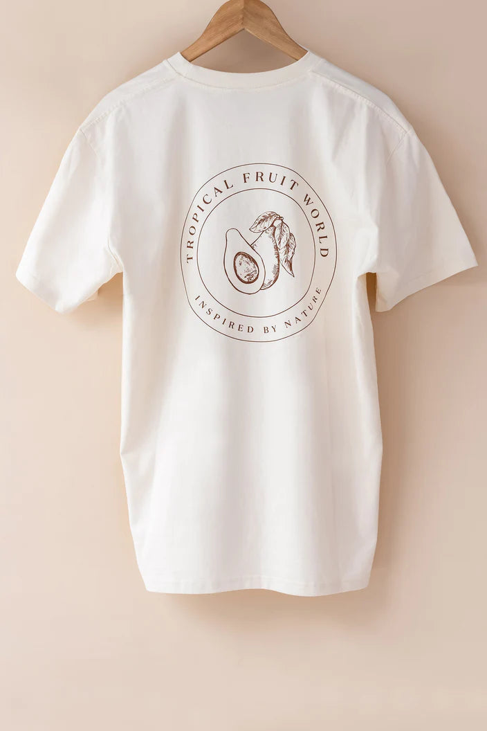 Tropical Fruit World T-Shirt in Oat