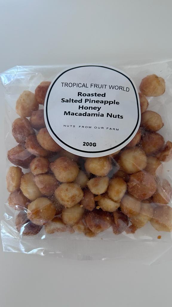 Roasted Salted Pineapple Honey Macadamia Nuts