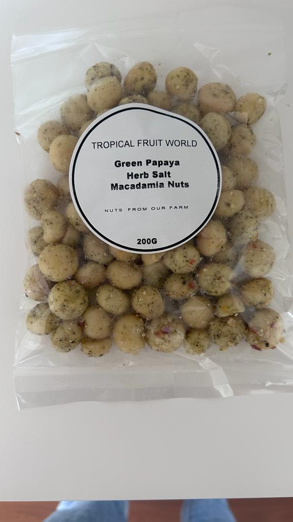 Green Papaya Herb Salted Macadamia Nuts