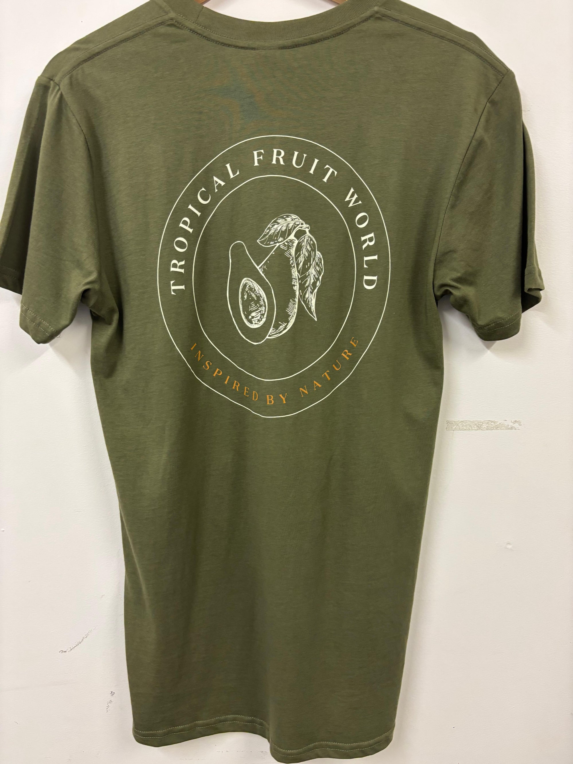 Tropical Fruit T-Shirt in Avocado Green